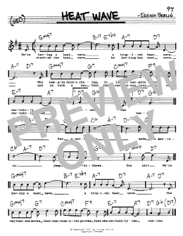 page one of Heat Wave (Real Book – Melody, Lyrics & Chords)