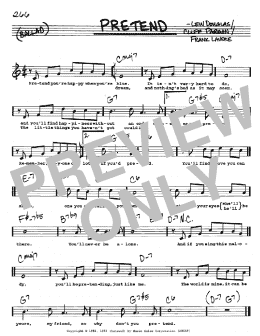 page one of Pretend (Real Book – Melody, Lyrics & Chords)