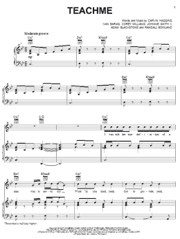 page one of Teachme (Piano, Vocal & Guitar Chords (Right-Hand Melody))