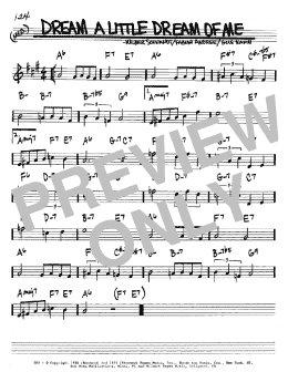 page one of Dream A Little Dream Of Me (Real Book – Melody & Chords – Bb Instruments)