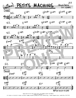 page one of Petits Machins (Real Book – Melody & Chords – Bass Clef Instruments)