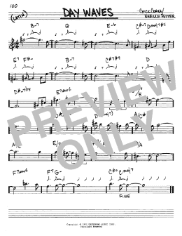 page one of Day Waves (Real Book – Melody & Chords – Eb Instruments)