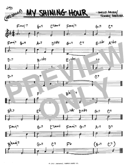 page one of My Shining Hour (Real Book – Melody & Chords – Bb Instruments)