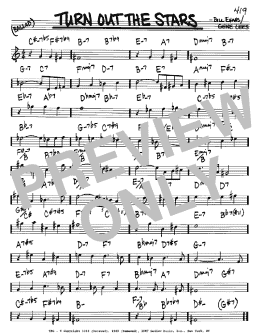 page one of Turn Out The Stars (Real Book – Melody & Chords – Bb Instruments)