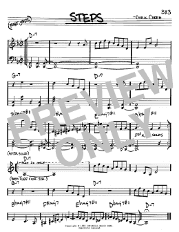 page one of Steps (Real Book – Melody & Chords – Bb Instruments)