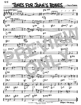 page one of Tones For Joan's Bones (Real Book – Melody & Chords – Bb Instruments)