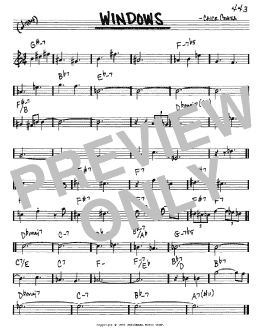 page one of Windows (Real Book – Melody & Chords – Eb Instruments)