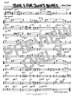 page one of Tones For Joan's Bones (Real Book – Melody & Chords – Eb Instruments)