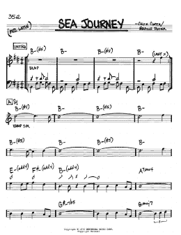 page one of Sea Journey (Real Book – Melody & Chords – Bb Instruments)