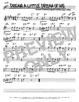 page one of Dream A Little Dream Of Me (Real Book – Melody & Chords – Eb Instruments)
