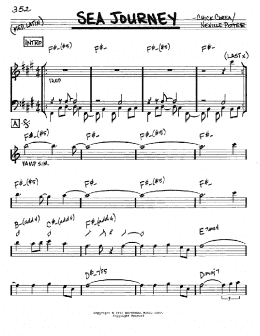 page one of Sea Journey (Real Book – Melody & Chords – Eb Instruments)
