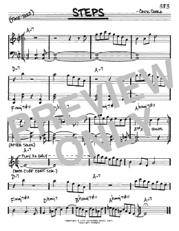 page one of Steps (Real Book – Melody & Chords – Eb Instruments)