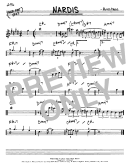 page one of Nardis (Real Book – Melody & Chords – Eb Instruments)
