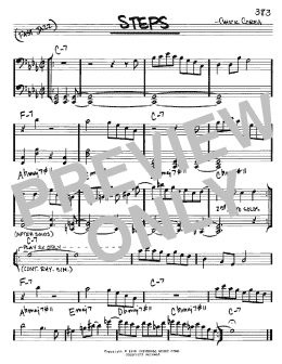page one of Steps (Real Book – Melody & Chords – Bass Clef Instruments)