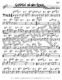 page one of Gypsy In My Soul (Real Book – Melody & Chords – Bass Clef Instruments)