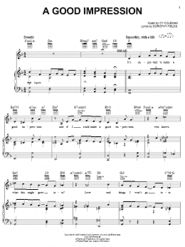 page one of A Good Impression (Piano, Vocal & Guitar Chords (Right-Hand Melody))