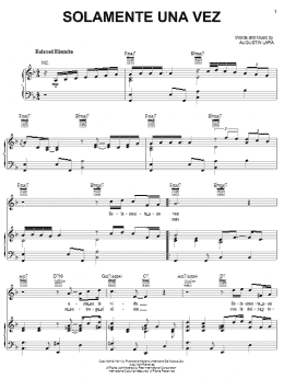 page one of You Belong To My Heart (Solamente Una Vez) (Piano, Vocal & Guitar Chords (Right-Hand Melody))