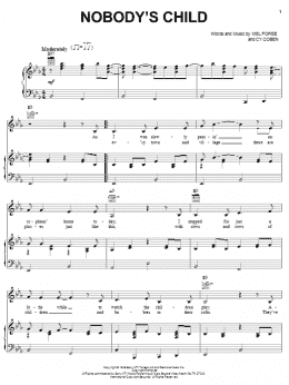page one of Nobody's Child (Piano, Vocal & Guitar Chords (Right-Hand Melody))