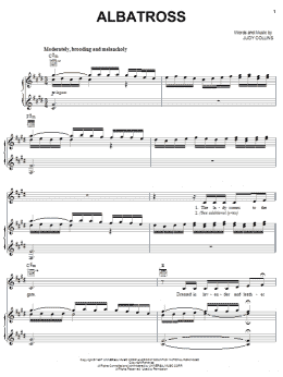 page one of Albatross (Piano, Vocal & Guitar Chords (Right-Hand Melody))