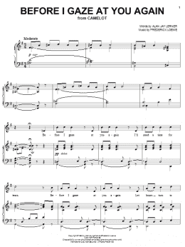 page one of Before I Gaze At You Again (Piano & Vocal)