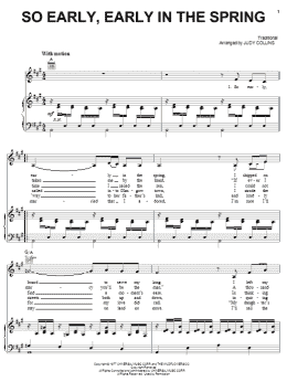 page one of So Early, Early In The Spring (Piano, Vocal & Guitar Chords (Right-Hand Melody))