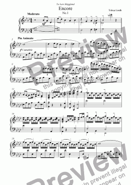 page one of Encore No.1