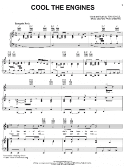 page one of Cool The Engines (Piano, Vocal & Guitar Chords (Right-Hand Melody))
