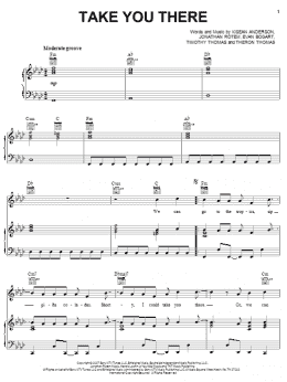 page one of Take You There (Piano, Vocal & Guitar Chords (Right-Hand Melody))