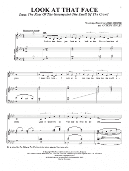 page one of Look At That Face (Piano & Vocal)