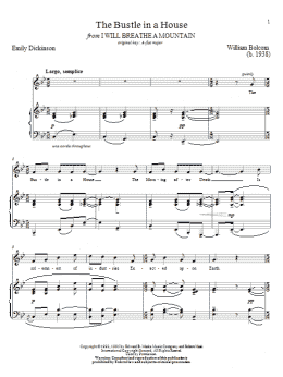 page one of The Bustle In A House (Piano & Vocal)
