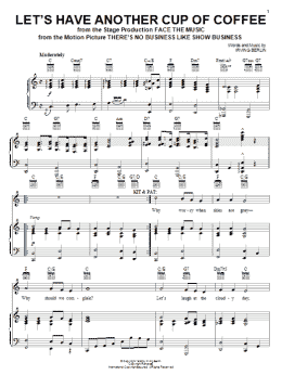 page one of Let's Have Another Cup Of Coffee (Piano, Vocal & Guitar Chords (Right-Hand Melody))