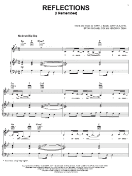 page one of Reflections (I Remember) (Piano, Vocal & Guitar Chords (Right-Hand Melody))