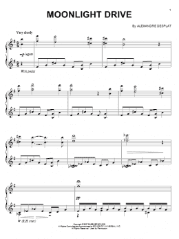 page one of Moonlight Drive (Piano Solo)