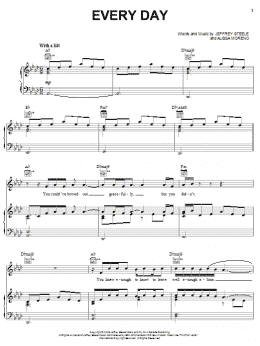 page one of Every Day (Piano, Vocal & Guitar Chords (Right-Hand Melody))