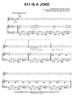 page one of 911 Is A Joke (Piano, Vocal & Guitar Chords (Right-Hand Melody))