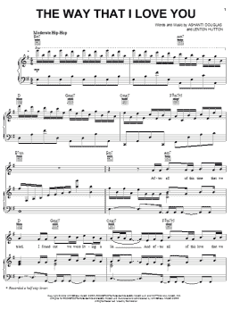page one of The Way That I Love You (Piano, Vocal & Guitar Chords (Right-Hand Melody))