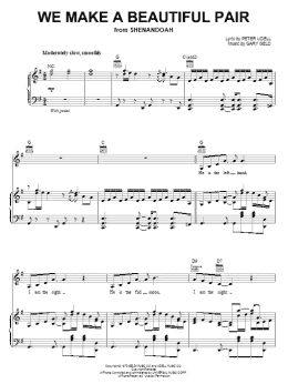 page one of We Make A Beautiful Pair (Piano, Vocal & Guitar Chords (Right-Hand Melody))