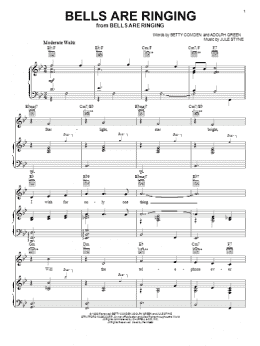 page one of Bells Are Ringing (Piano, Vocal & Guitar Chords (Right-Hand Melody))