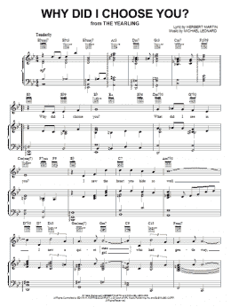 page one of Why Did I Choose You? (Piano, Vocal & Guitar Chords (Right-Hand Melody))