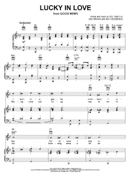 page one of Lucky In Love (Piano, Vocal & Guitar Chords (Right-Hand Melody))