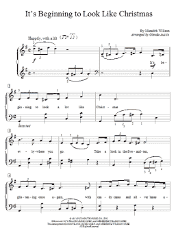 page one of It's Beginning To Look Like Christmas (Educational Piano)