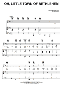 page one of Oh, Little Town Of Bethlehem (Piano, Vocal & Guitar Chords (Right-Hand Melody))