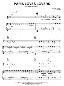 page one of Paris Loves Lovers (Piano, Vocal & Guitar Chords (Right-Hand Melody))
