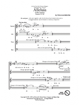 page one of Alleluia (SATB Choir)