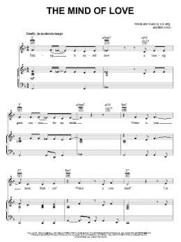 page one of The Mind Of Love (Piano, Vocal & Guitar Chords (Right-Hand Melody))