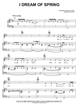 page one of I Dream Of Spring (Piano, Vocal & Guitar Chords (Right-Hand Melody))