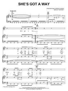page one of She's Got A Way (Piano, Vocal & Guitar Chords (Right-Hand Melody))