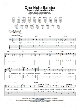 page one of One Note Samba (Samba De Uma Nota So) (Easy Guitar Tab)