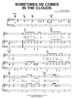 page one of Sometimes He Comes In The Clouds (Piano, Vocal & Guitar Chords (Right-Hand Melody))