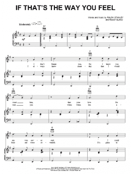 page one of If That's The Way You Feel (Piano, Vocal & Guitar Chords (Right-Hand Melody))